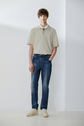 Men's Whiskered Gradient Skinny Jeans